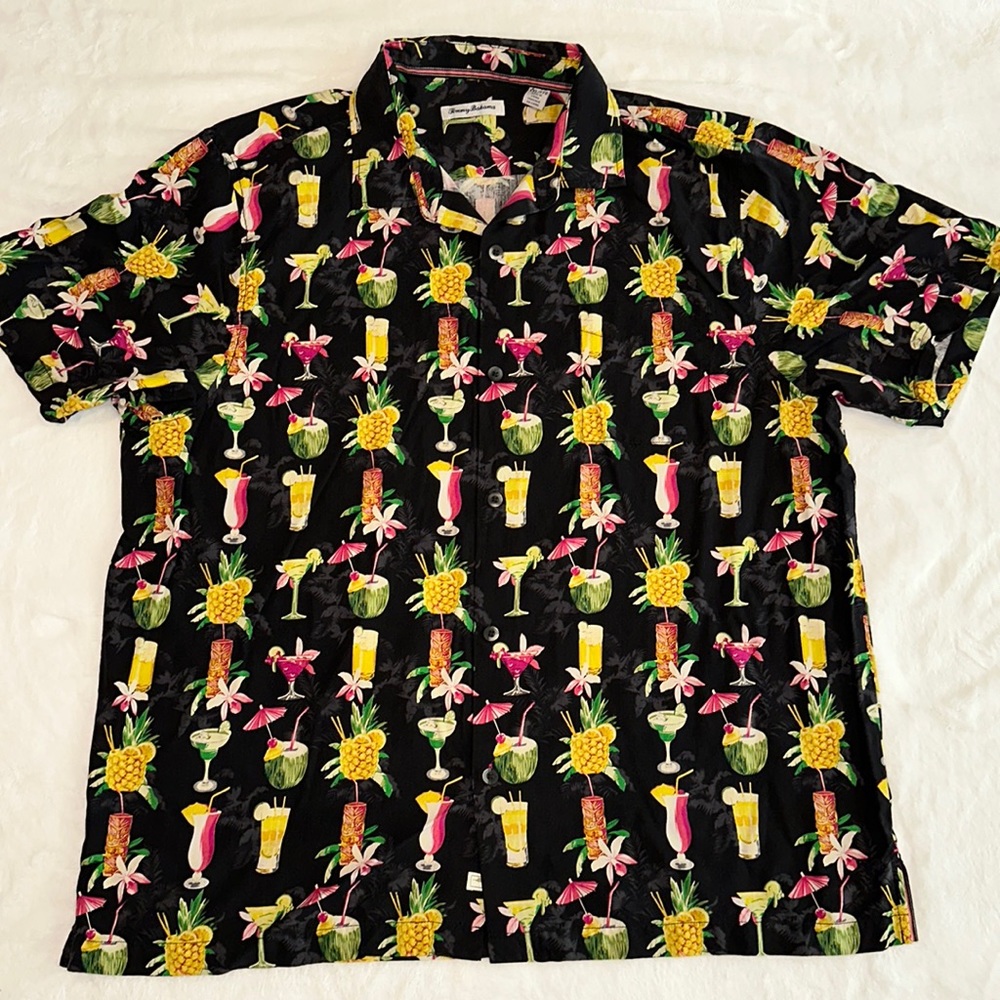 TOMMY BAHAMA 100% SILK XXL
